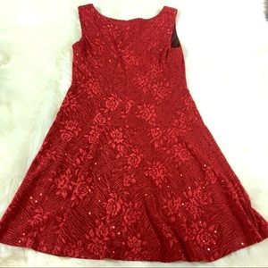 Connected Apparel Holiday Red Dress